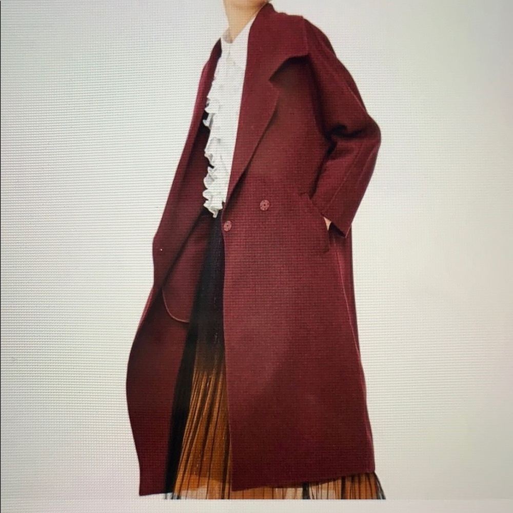 Long Wool Blend Coat size Small. NWOT